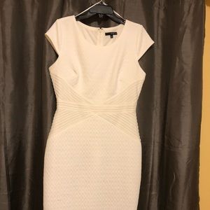 Beautiful off white fitted dress.  Worn once.